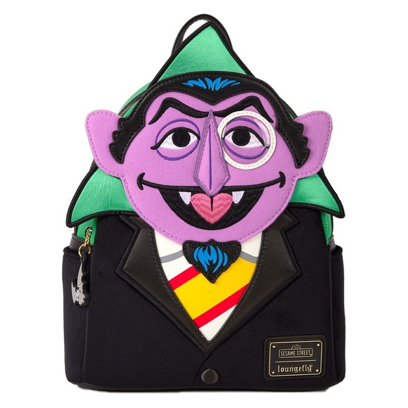 Loungefly Sesame Street Count Von Count Cosplay Mini Backpack Exclusive - Picture 1 of 8